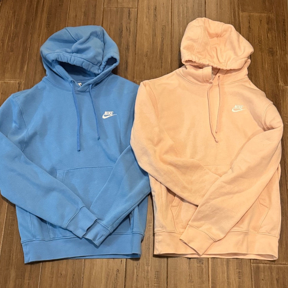 Nike Men's Dual Pack Hoodies - Sky Blue and Soft pink